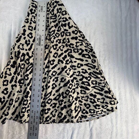 Rodeo Crowns Women’s Animal Print Flared Skirt Medium Beige/Black Knee Length - Picture 9 of 9